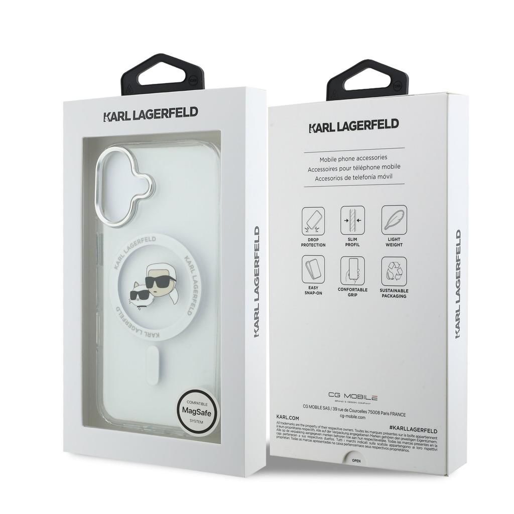 Karl Lagerfeld IML Karl & Choupette Head Metal Frame Case with