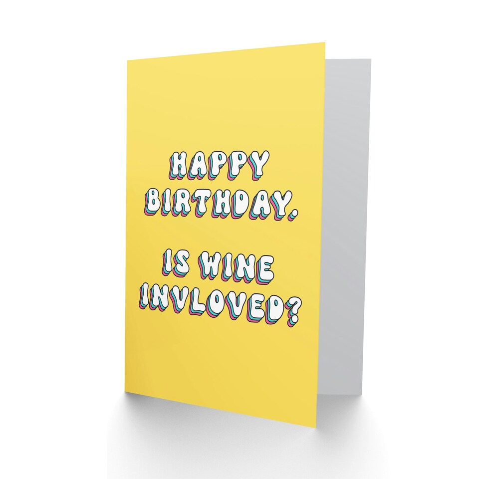 image 1 of Celebration Is Wine Involved Cheeky Her Funny Birthday Card