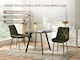 image 2 of SONARA Modern Set of 4 Velvet Dining Chairs with Ergonomic Upholstered Seat | Green | sage green