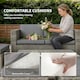 image 6 of Outsunny 6 Piece Rattan Garden Furniture Set, Nesting Patio Conversation Set | Grey | Dark Grey | Five Plus Seater