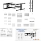 image 5 of Heavy Duty Swivel and Tilt TV Wall Bracket for 32 to 70 Inch Screens, Long Reach Arm