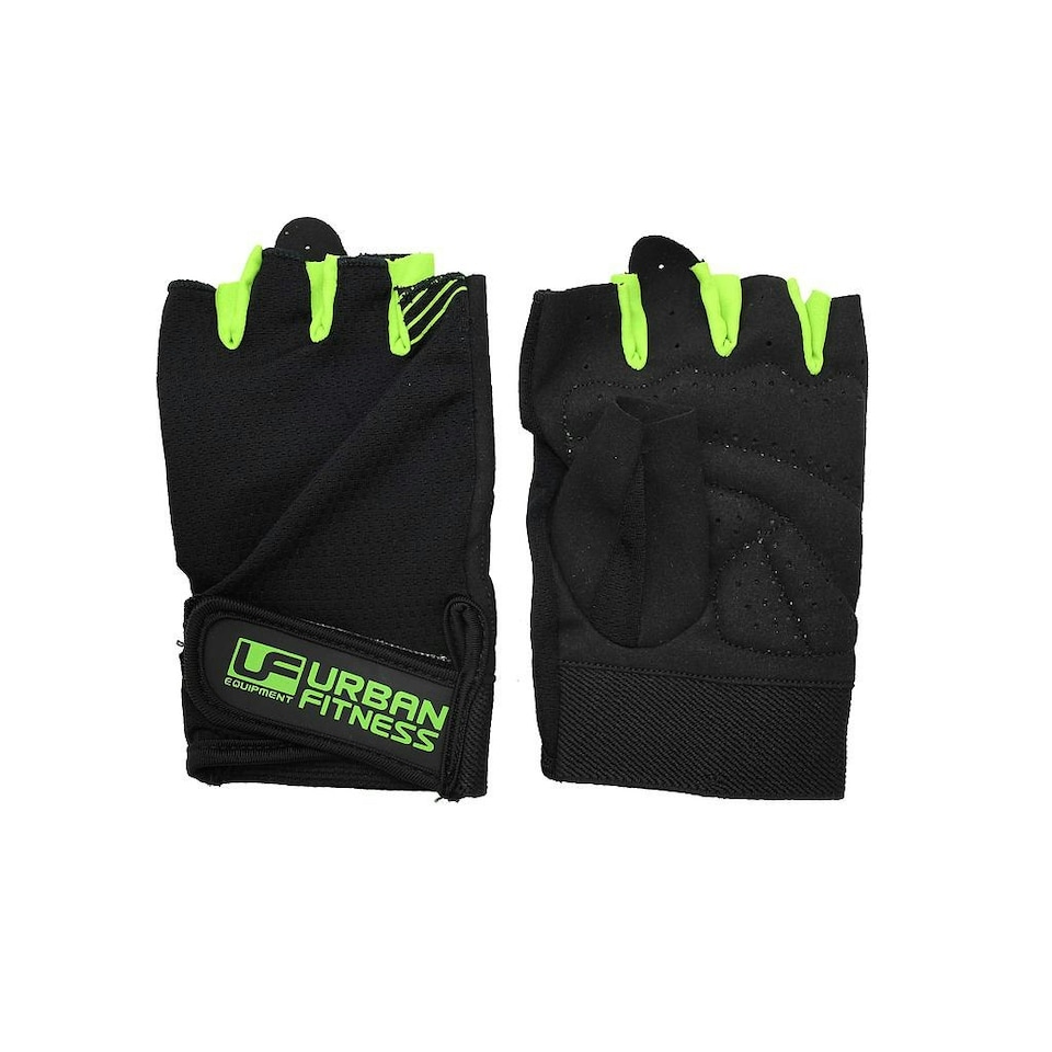 Urban Fitness Equipment Unisex Adult Training Glove - Black/Green - L