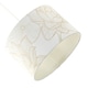 image 4 of Designer Cream Linen Fabric 12 Inch Lampshade with Large Shiny Gold Foil Flowers | Cream