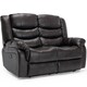 image 1 of Seattle 2 Seater Electric High Back Bonded Leather Recliner Sofa (Brown)