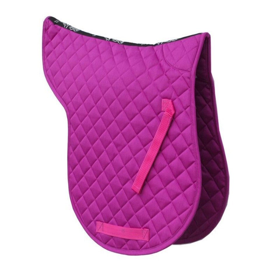 image 1 of Rhinegold Cotton Quilted Numnah Purple | Size: Pony
Colour: Purple