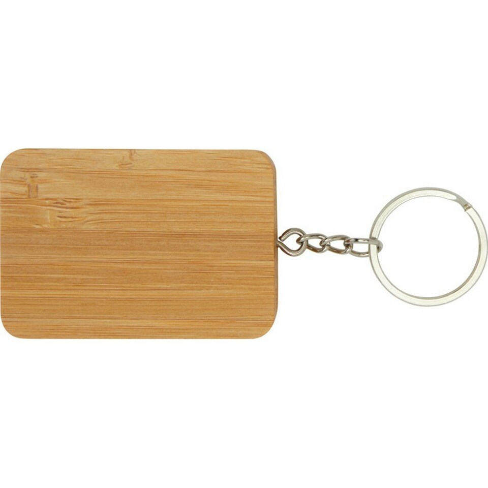 image 1 of Reel 6 in 1 Bamboo Keyring Charging Cable - Natural - One Size