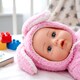 image 8 of BiBi Doll 20" Bunns Baby Doll Girl with Baby Pink Jumpsuit, Sounds & Dummy Toy