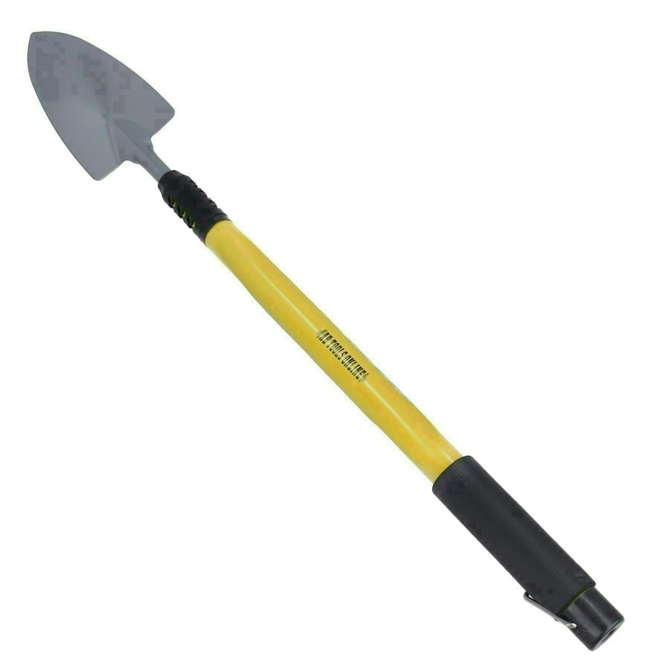 image 1 of Garden Fork Weeder + Shovel with Telescopic Handles 25" - 37" Gardening 3pc