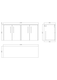 image 2 of Balterley Winshill Contemporary Wall Hung Vanity Unit with Worktop, Woodgrain Dark Grey, 1200mm