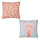 image 4 of Fusion Lobster Outdoor Cushion Cover Orange