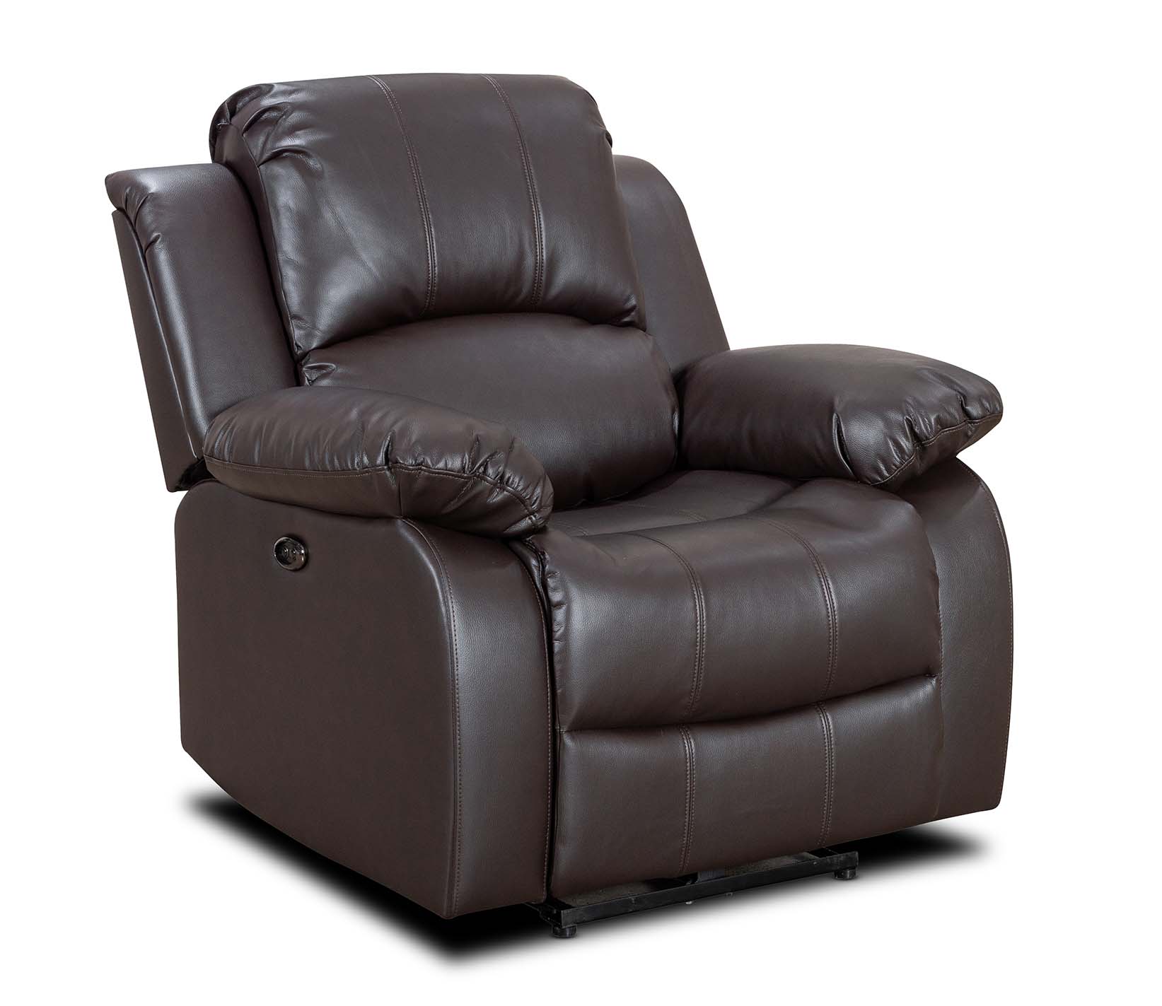 Faux Leather Brown Electric Recliner Chair VALENCIA