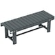 image 1 of Outsunny 1.1M Outdoor Garden Bench Patio Loveseat Fir Wood 2 Person Grey
