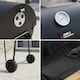 image 7 of BBQ Master XL Barrel Charcoal BBQ Grill Smoker Black with Shelf