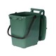 image 4 of Large Compost Caddy - Green - for Food Waste Recycling (23 Litre) - 23L Plastic Composting Kerbside Bin with Composting Guide