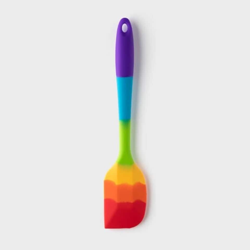 image 1 of Taylor's Eye Witness Rainbow Silicone Spatula