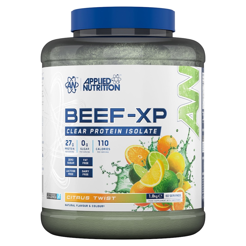image 1 of Applied Nutrition Beef-XP Clear Protein Isolate Powder - Citrus Twist - 60 Servings