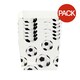 image 1 of Boland Football Party Bowl (Pack of 6) - White/Black - One Size