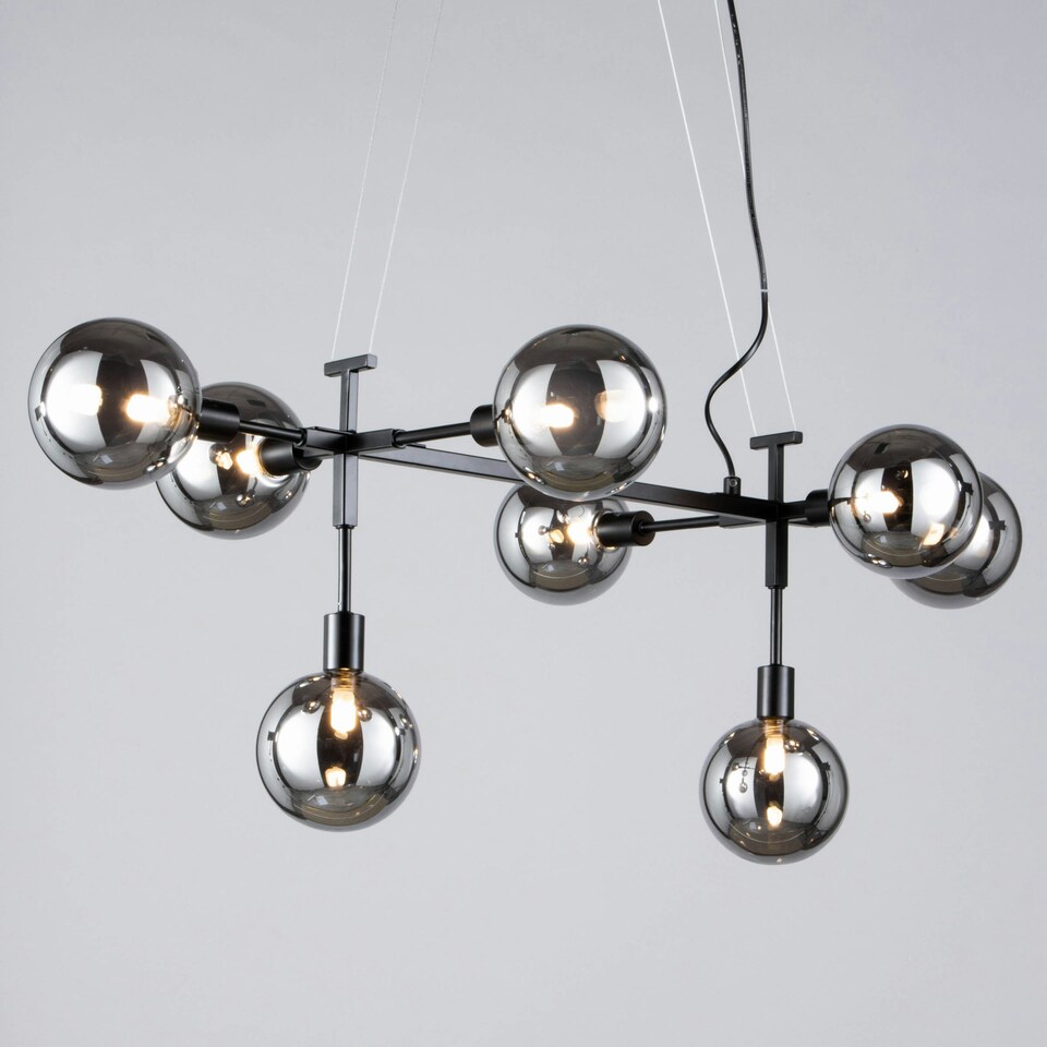image 1 of BHS Hennock Large Diner Pendant, Satin Black