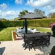 image 4 of Anthracite Plastic Dining Table & Folding Chairs | Black | 7