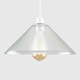 image 2 of ValueLights Retro Style Clear Glass Tapered Ceiling Pendant Light Shade