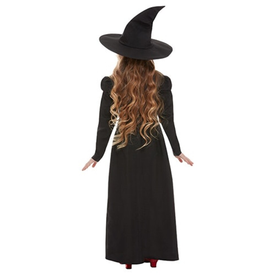 image 1 of Wicked Witch Girls Fancy Dress Costume Kids Large - Age 10-12