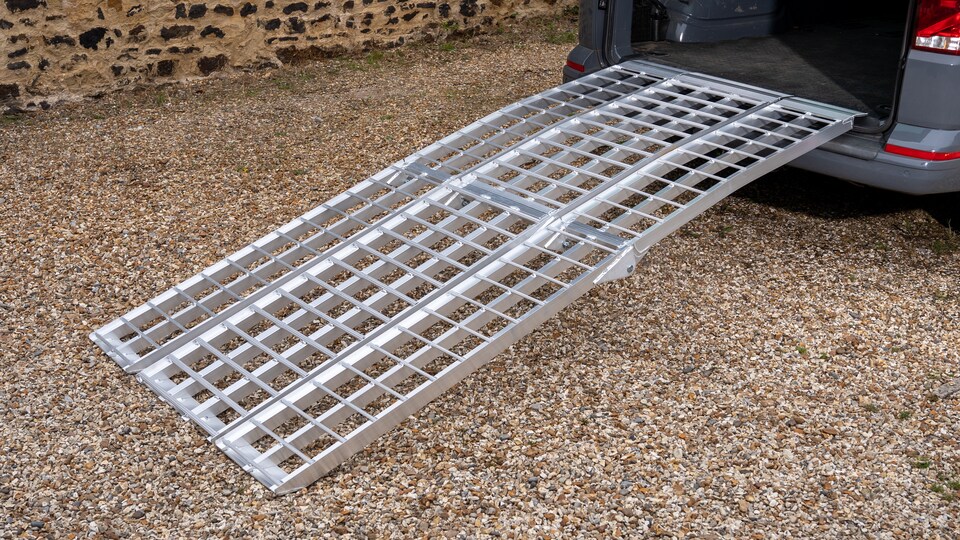image 1 of The Ramp People Motorcycle Ramp Kit 2.3m - 3 Ramps - Extra Wide, Heavy Duty Aluminium Loading Ramps