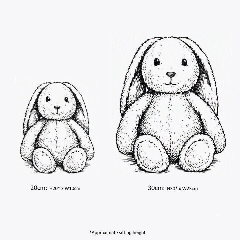 image 1 of Gosh! Bunny Rabbit Plush Softie Toy