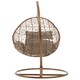 image 4 of Interiors by Premier Luxurious Brown Rattan Hanging Chair, Versatile Lounge Chair, Sturdy Bedroom Chair, Modern Garden Chair