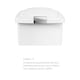 image 5 of Simplehuman 40L Slim Pedal Kitchen Bin with Lid Lock, White Plastic