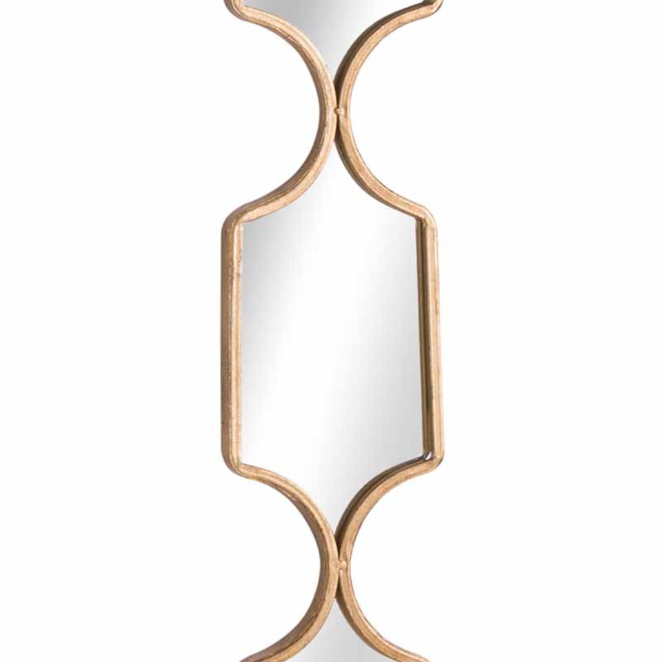 image 1 of Square Decorative Hanging Collage Mirror - Metal - Glass - L2 x W14 x H145 cm - Gold | Gold