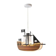BHS Glow Pirate Ship Ceiling Pendant Light, Brown