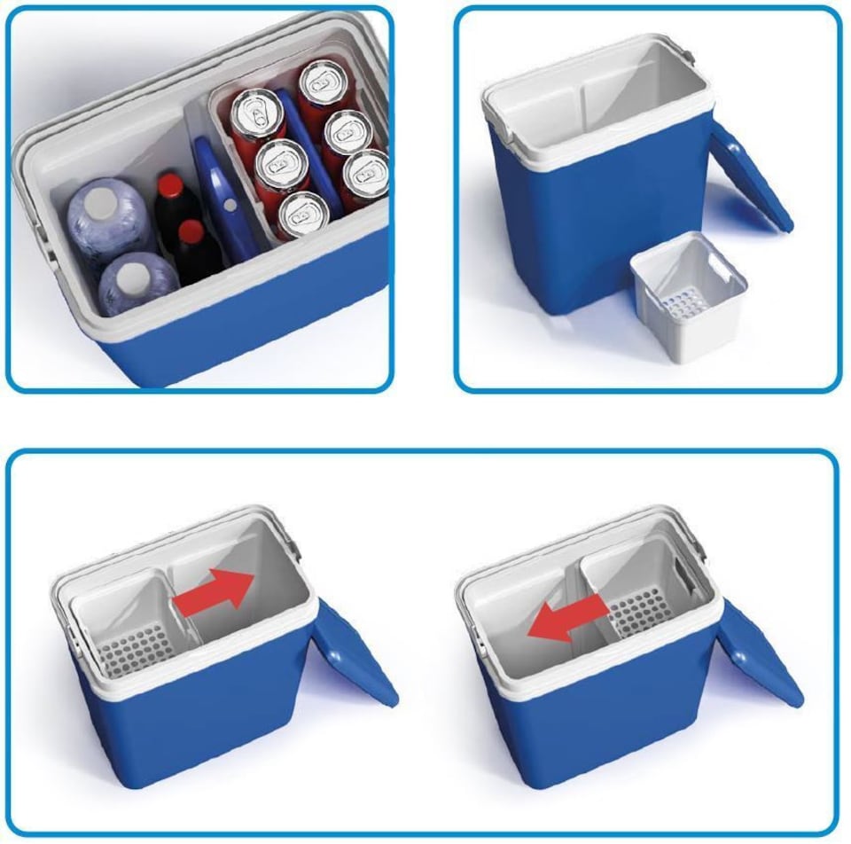 image 1 of 29L Thermal Cooler Freezer Insulated Cool Ice Box | Blue | 1