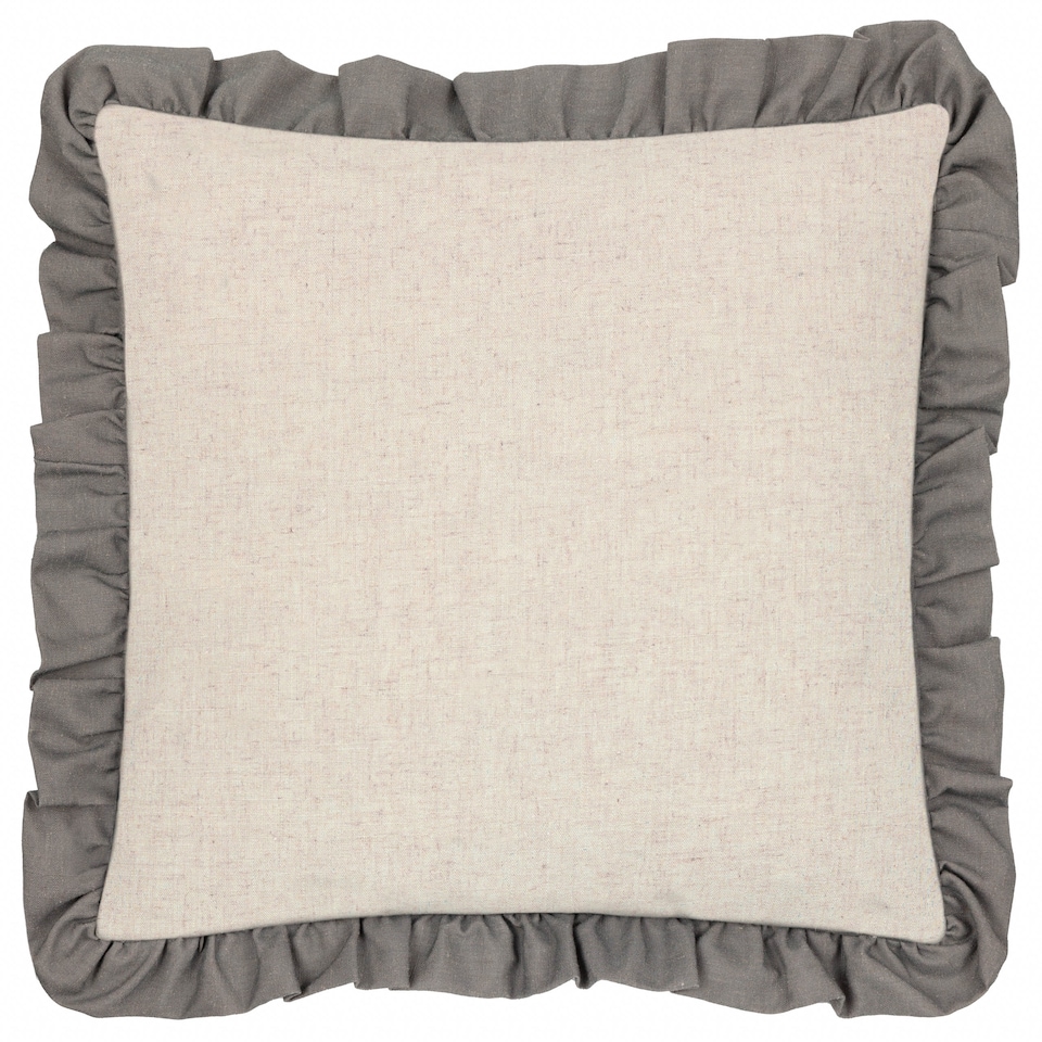 image 1 of Seventy Three Linen Renata Floral Printed Ruffle Cushion