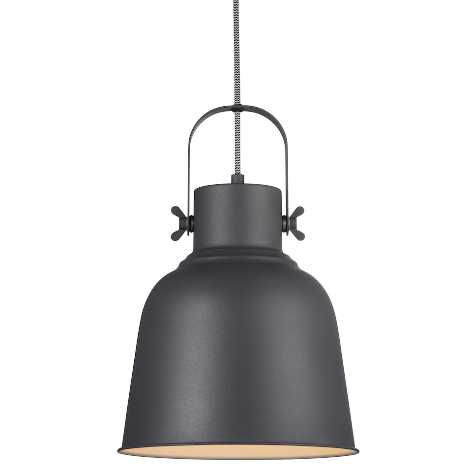 image 1 of Nordlux Adrian Indoor Pendant Light Black Metal E27 Adjustable Head - Mains Powered, IP20