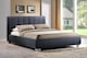 image 1 of 4ft6 Double Grey Fabric,Upholstered,Bed Frame,Bedstead,Padded,Linen
