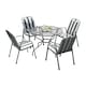 image 1 of Mesh Metal 4 Seater Dining Set with Cushions