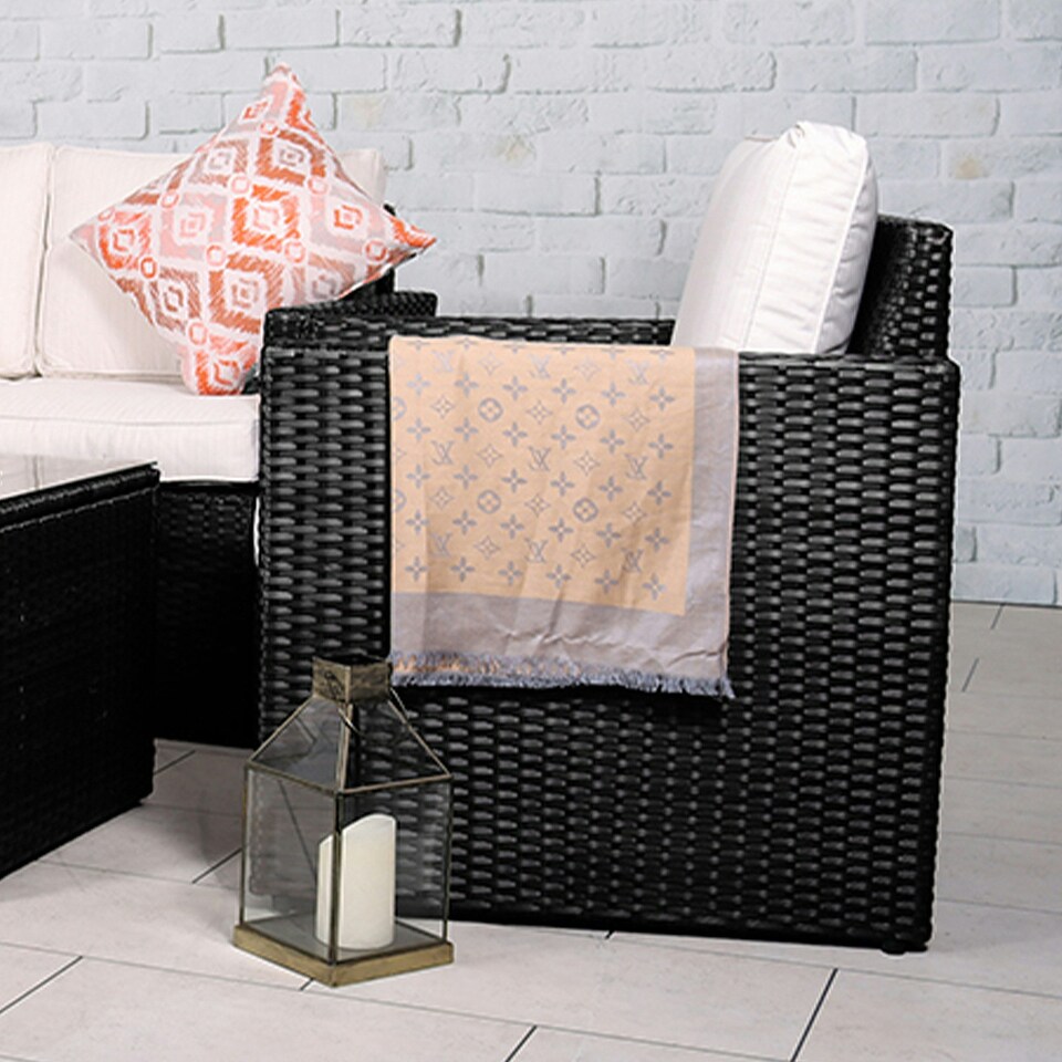 image 1 of Berlin Four Seater Corner Lounging Set in Black