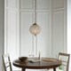 image 4 of Tanaro 1 Light Ceiling Globe Pendant Antique Brass, Glass, E27