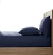 image 1 of Martex Linen Fitted Sheet Navy Blue - King