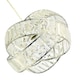 image 5 of Modern Three Ring Chrome Pendant Lighting Shade with Transparent Acrylic Prisms | Chrome