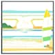 image 3 of Surf board on beach (Picture Frame) Brown | M