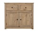 image 3 of Panama 2 Door 2 Drawer Sideboard - L40 x W93 x H80 cm - Natural Wax | Brown