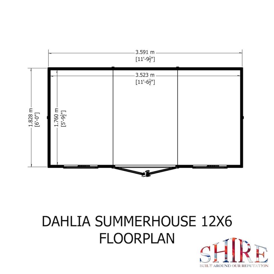 image 1 of Dahlia 12x6 Pent Summerhouse