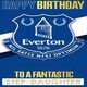 image 3 of Everton FC Personalise Birthday Card With Sticker Sheet