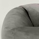 image 6 of icon Aurora Classic Velvet Bean Bag Chair Charcoal Grey Bean Bags Grey | Grey