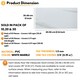 image 4 of NOVECRAFTO Vinyl Floor Tiles Self Adhesive – 12x24in Peel and Stick Waterproof Rectangular Flooring for Kitchen & Bathroom – White Marble Effect Design White | 1.85 sqm