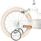 image 2 of Retro 16" Kids Bicycle - White Classic Vintage Style Bike for Children