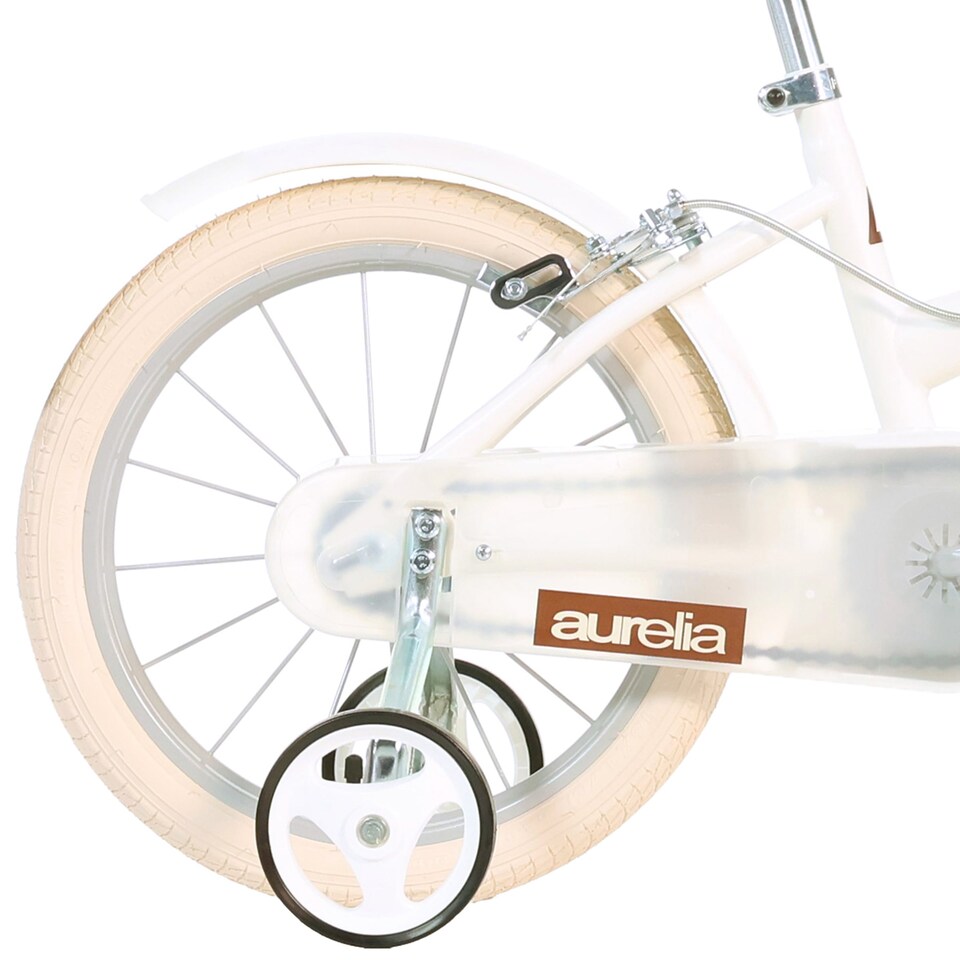 image 1 of Retro 16" Kids Bicycle - White Classic Vintage Style Bike for Children