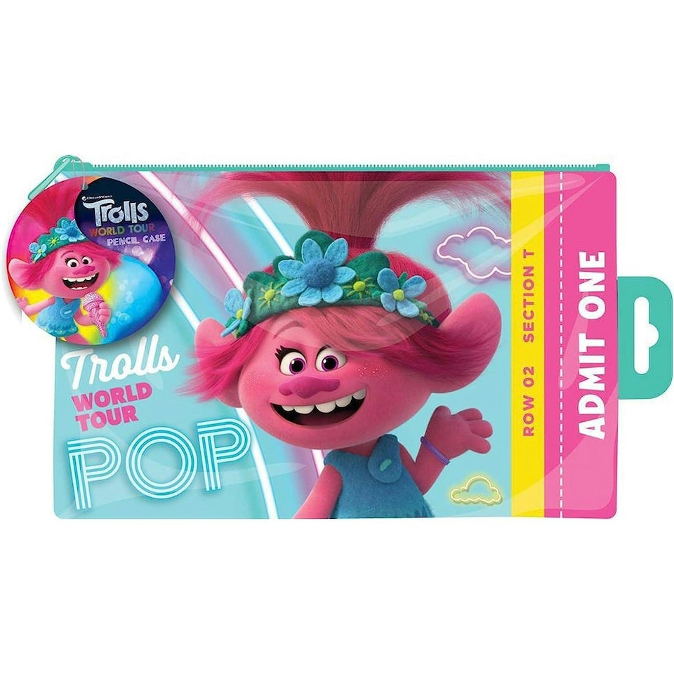 Trolls World Tour Pencil Case - Multicoloured - One Size