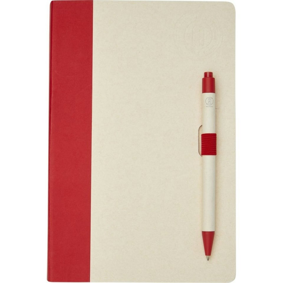 image 1 of Dairy Dream A5 Notebook & Pen Set - Red - One Size